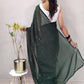 Trendy Saree Georgette Green Sequins Saree