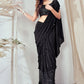 Designer Imported Black Sequins Saree