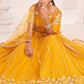 Lehenga Choli Net Mustard Embroidered Lehenga Choli