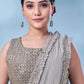 Classic Imported Grey Sequins Saree