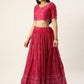 Lehenga Choli Georgette Pink Embroidered Lehenga Choli