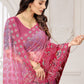 Classic Net Pink Cord Work Saree