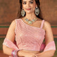 Readymade Lehenga Choli Pure Georgette Pink Embroidered Lehenga Choli