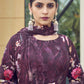 Salwar Suit Muslin Purple Digital Print Salwar Kameez