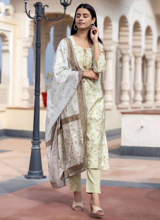Salwar Suit Silk Sea Green Sequins Salwar Kameez