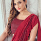 Classic Imported Red Sequins Saree