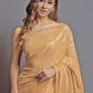 Trendy Saree Georgette Silk Beige Embroidered Saree