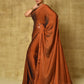 Trendy Saree Fancy Fabric Brown Digital Print Saree