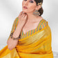 Trendy Saree Cotton Mustard Sequins Saree