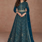 Gown Georgette Morpeach Embroidered Gown