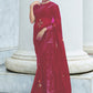 Trendy Saree Shimmer Hot Pink Sequins Saree