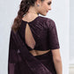 Classic Shimmer Purple Sequins Saree