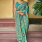 Trendy Saree Silk Aqua Blue Embroidered Saree