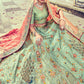 Lehenga Choli Silk Sea Green Beads Lehenga Choli