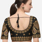 Designer Blouse Silk Black Embroidered Blouse