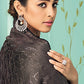 Trendy Saree Silk Black Embroidered Saree