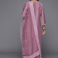 Salwar Suit Silk Blend Lavender Embroidered Salwar Kameez