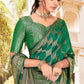 Classic Silk Green Patch Border Saree
