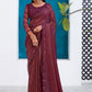Classic Silk Purple Patch Border Saree