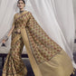 Classic Silk Beige Digital Print Saree