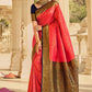 Classic Silk Fuchsia Patch Border Saree