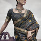 Classic Silk Blue Digital Print Saree