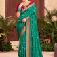 Trendy Saree Silk Sea Green Embroidered Saree