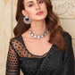Trendy Saree Silk Black Embroidered Saree