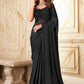 Trendy Saree Silk Black Embroidered Saree