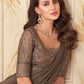 Trendy Saree Silk Brown Embroidered Saree