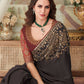 Trendy Saree Silk Brown Embroidered Saree