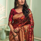 Classic Silk Maroon Weaving Saree