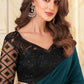 Classic Silk Teal Embroidered Saree