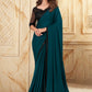 Classic Silk Teal Embroidered Saree