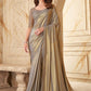 Designer Silk Beige Embroidered Saree