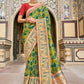 Classic Silk Green Embroidered Saree