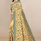 Classic Silk Yellow Embroidered Saree