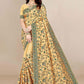 Classic Silk Yellow Embroidered Saree