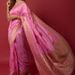 Classic Silk Pink Woven Saree