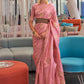 Classic Silk Pink Weaving Saree
