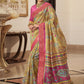 Classic Silk Multi Colour Digital Print Saree