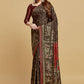 Classic Silk Brown Jacquard Work Saree