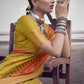 Classic Silk Mustard Digital Print Saree