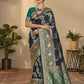 Classic Silk Blue Weaving Saree