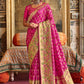 Contemporary Silk Pink Embroidered Saree