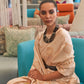 Contemporary Silk Cream Weaving Saree