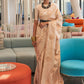 Contemporary Silk Cream Weaving Saree