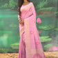 Contemporary Silk Pink Weaving Saree