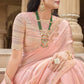 Contemporary Silk Pink Embroidered Saree