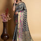 Contemporary Silk Grey Weaving Saree